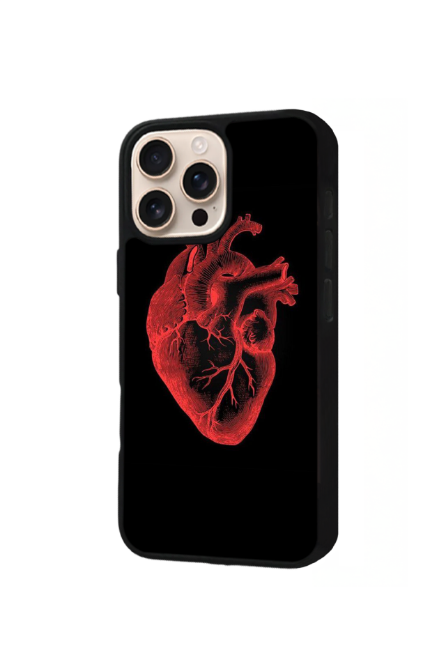iPhone 15 Pro Max Uyumlu Kalp Love Tasarımlı Glossy Premium Kılıf