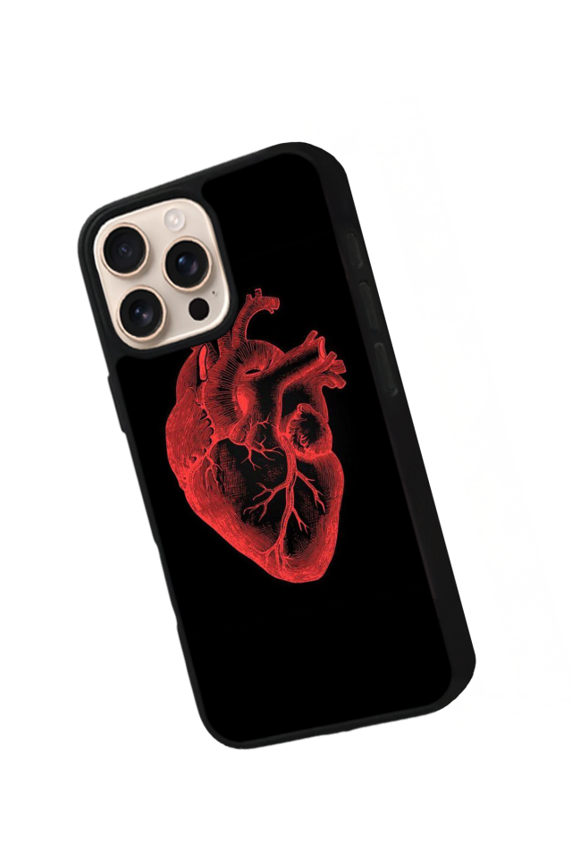iPhone 15 Pro Max Uyumlu Kalp Love Tasarımlı Glossy Premium Kılıf