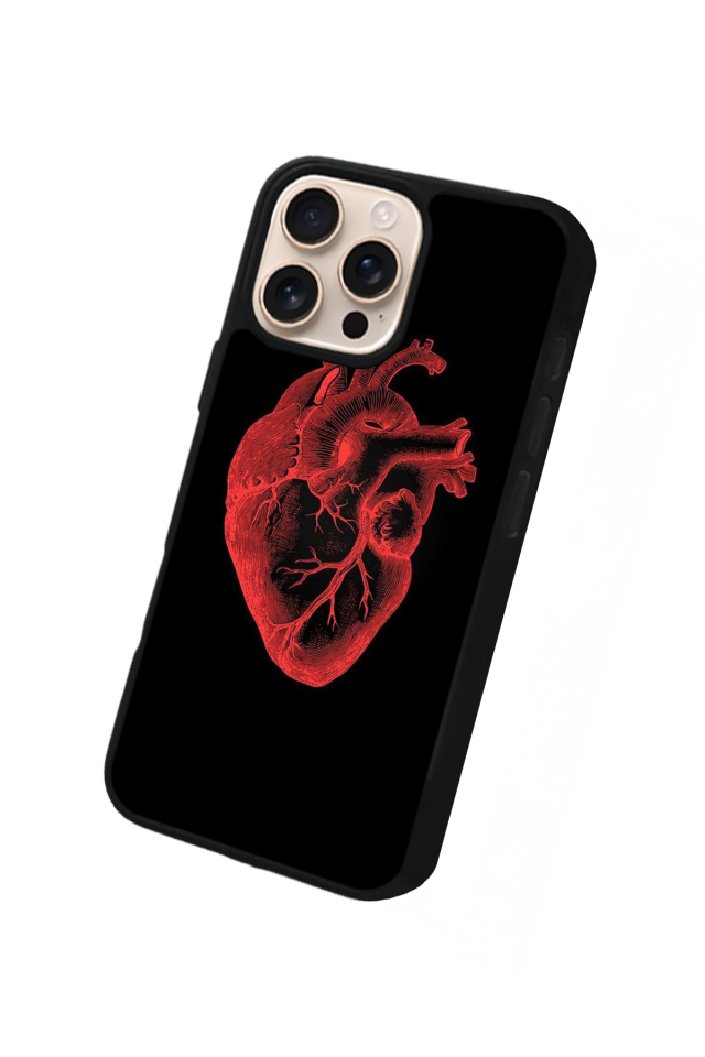 iPhone 15 Pro Max Uyumlu Kalp Love Tasarımlı Glossy Premium Kılıf