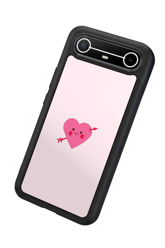 Tecno Spark Slim 5G Uyumlu Kalp Love Tasarımlı Glossy Premium Kılıf