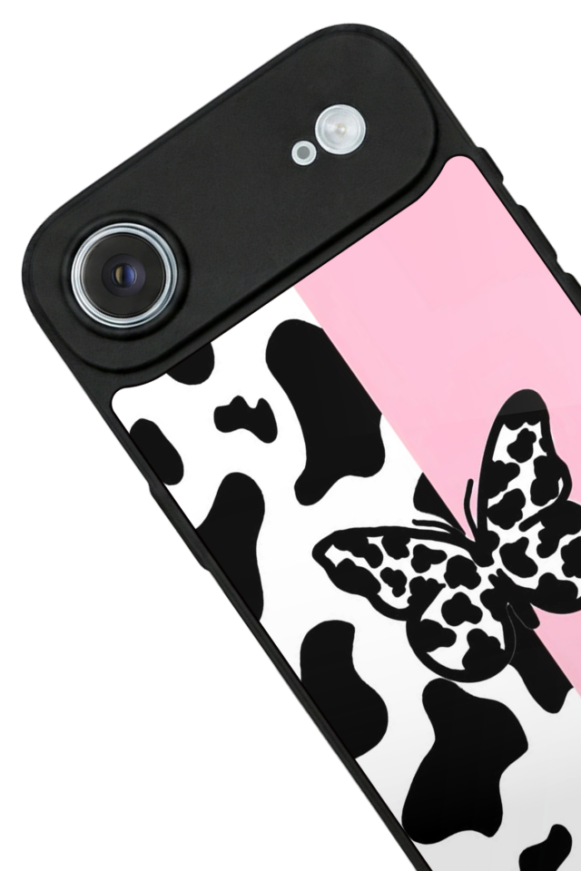 iPhone 17 Air Uyumlu Kelebek Tasarımlı Glossy Premium Kılıf