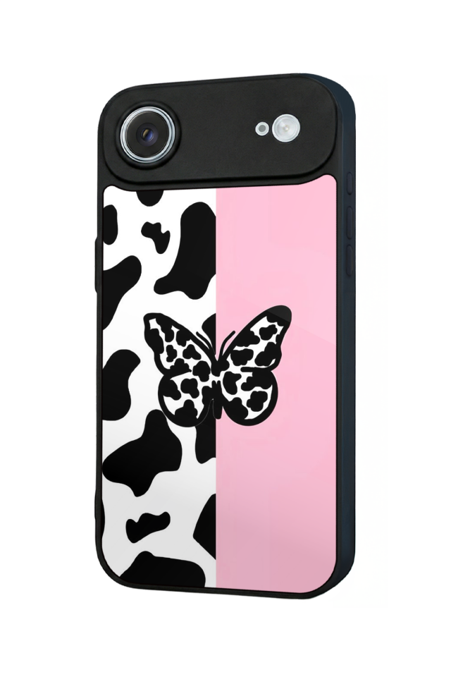 iPhone 17 Air Uyumlu Kelebek Tasarımlı Glossy Premium Kılıf