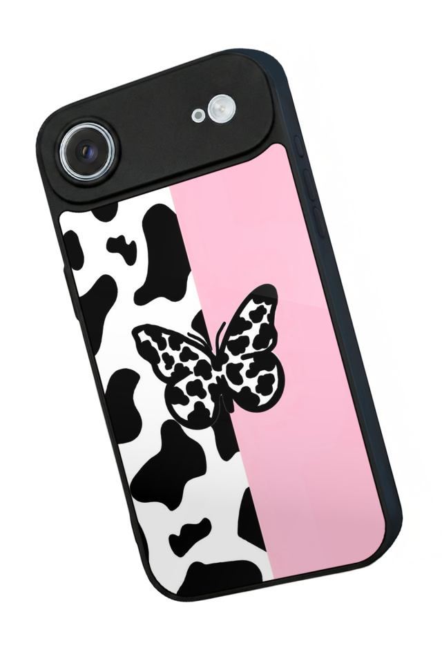 iPhone 17 Air Uyumlu Kelebek Tasarımlı Glossy Premium Kılıf