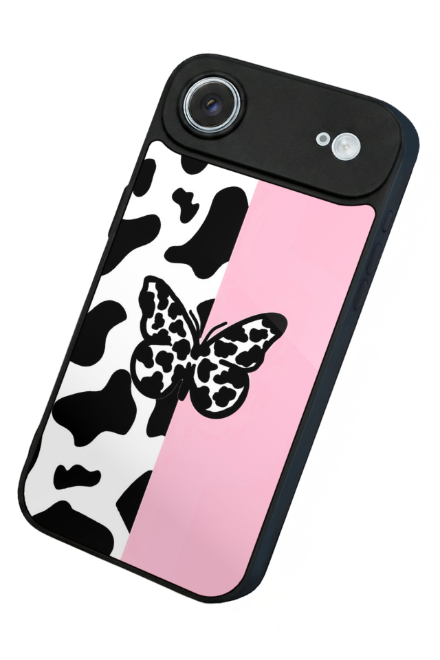 iPhone 17 Air Uyumlu Kelebek Tasarımlı Glossy Premium Kılıf