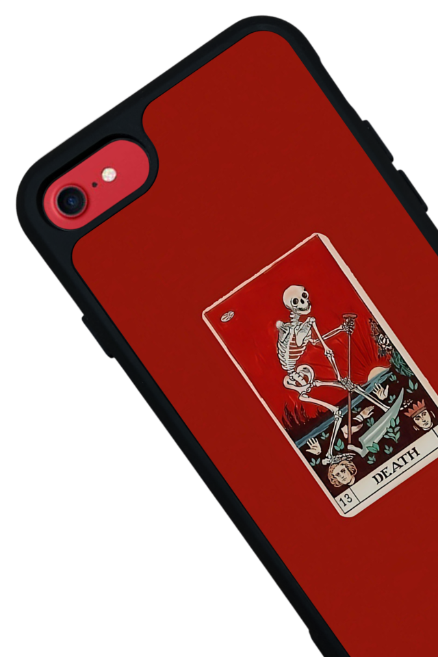 iPhone 7 Uyumlu Kirmizi Tasarımlı Glossy Premium Kılıf