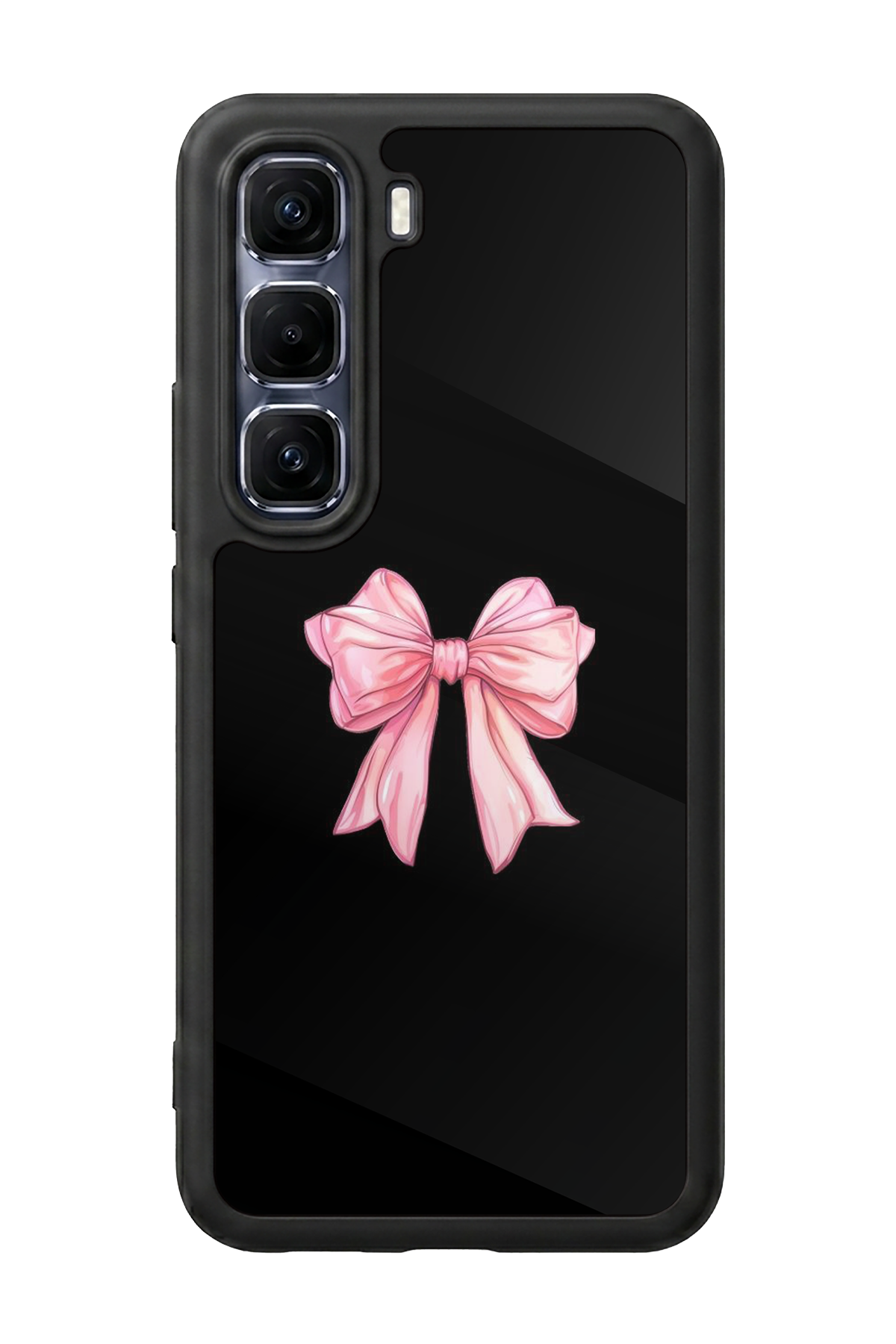 Infinix Hot 60 Pro Plus Uyumlu Kurdele Tasarımlı Glossy Premium Kılıf