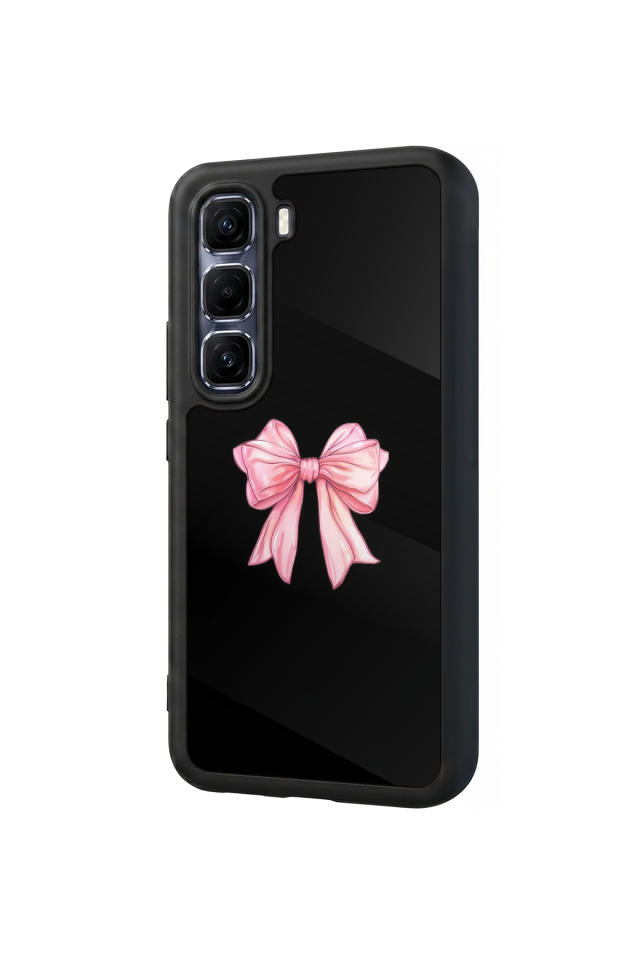 Infinix Hot 60 Pro Plus Uyumlu Kurdele Tasarımlı Glossy Premium Kılıf