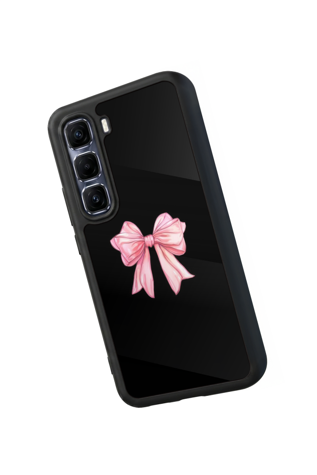 Infinix Hot 60 Pro Plus Uyumlu Kurdele Tasarımlı Glossy Premium Kılıf