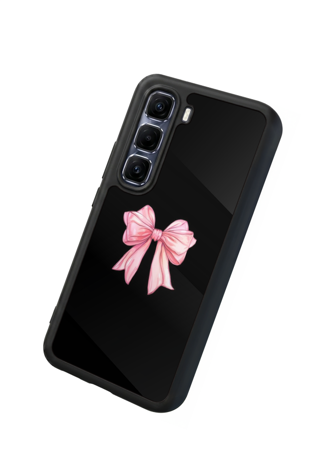 Infinix Hot 60 Pro Plus Uyumlu Kurdele Tasarımlı Glossy Premium Kılıf
