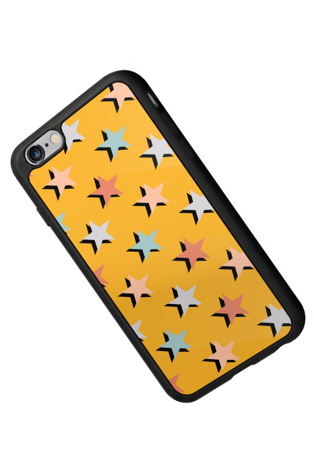 iPhone 6s Plus Uyumlu Retro Yildizlar Tasarımlı Glossy Premium Kılıf