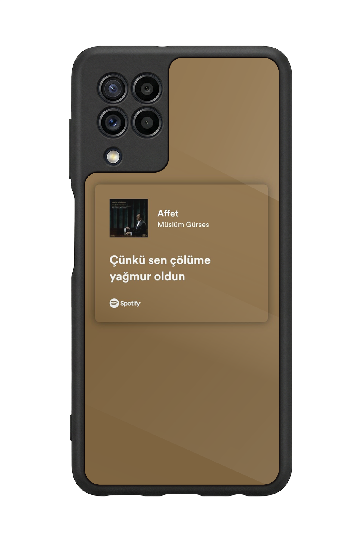 Samsung Galaxy M32 Uyumlu Sarki Sozleri Tasarımlı Glossy Premium Kılıf