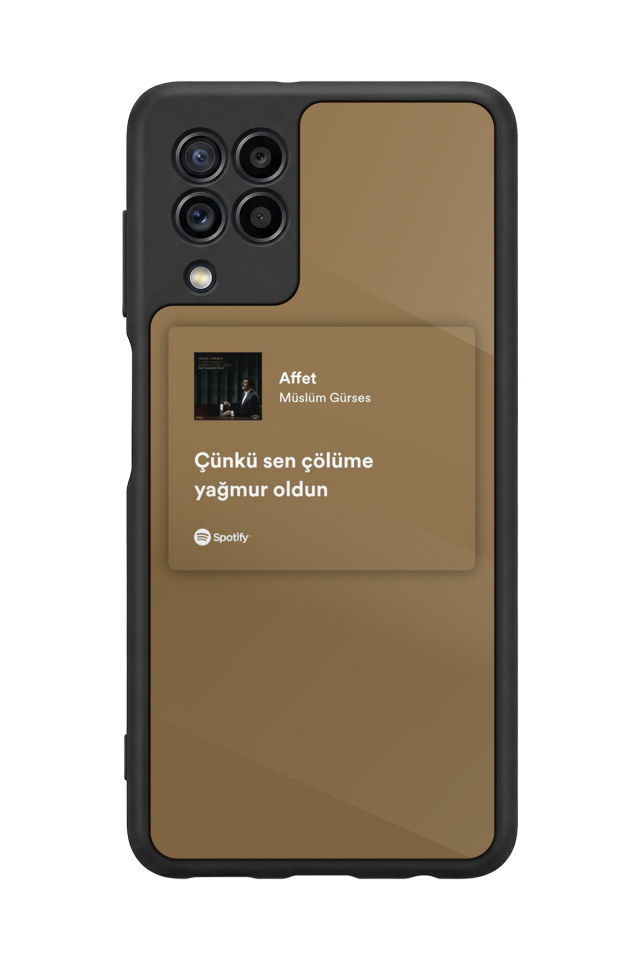 Samsung Galaxy M32 Uyumlu Sarki Sozleri Tasarımlı Glossy Premium Kılıf