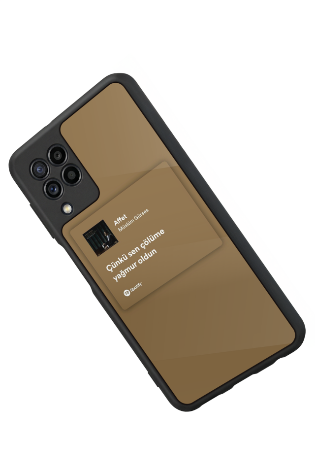 Samsung Galaxy M32 Uyumlu Sarki Sozleri Tasarımlı Glossy Premium Kılıf