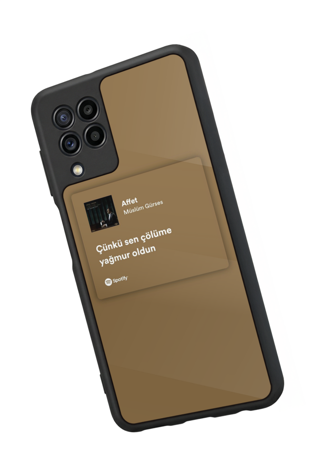 Samsung Galaxy M32 Uyumlu Sarki Sozleri Tasarımlı Glossy Premium Kılıf