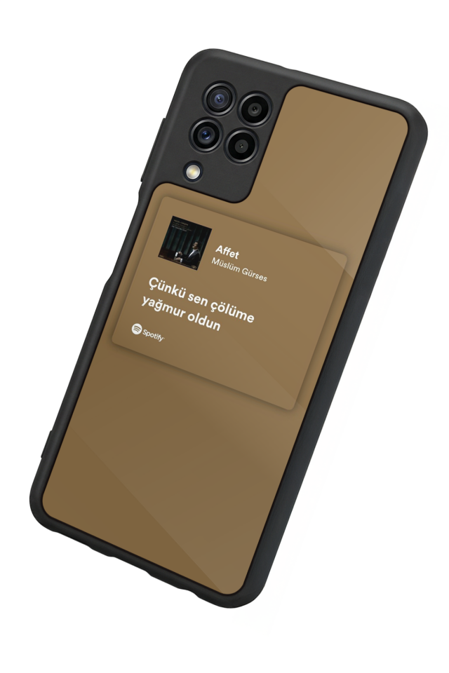 Samsung Galaxy M32 Uyumlu Sarki Sozleri Tasarımlı Glossy Premium Kılıf