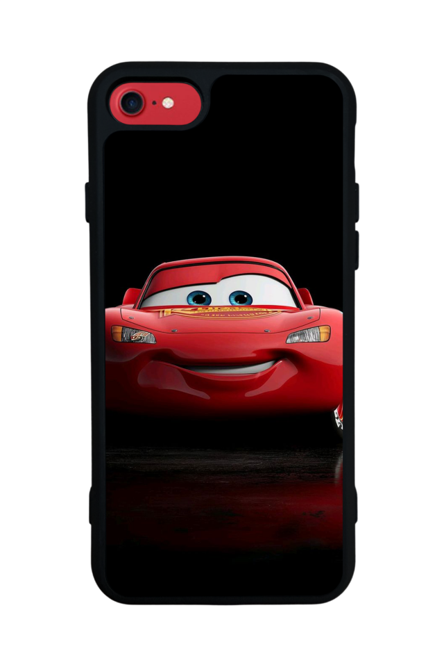 iPhone SE Uyumlu Şimsek McQueen Tasarımlı Glossy Premium Kılıf