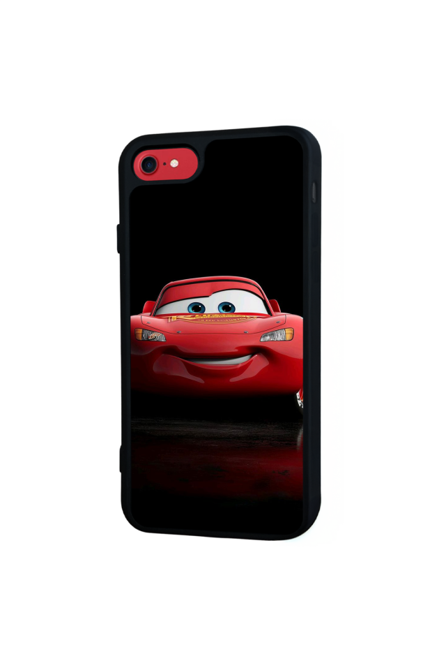 iPhone SE Uyumlu Şimsek McQueen Tasarımlı Glossy Premium Kılıf