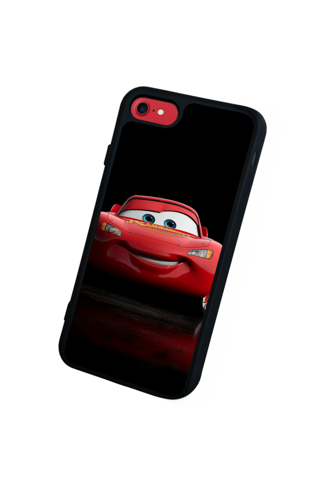 iPhone SE Uyumlu Şimsek McQueen Tasarımlı Glossy Premium Kılıf