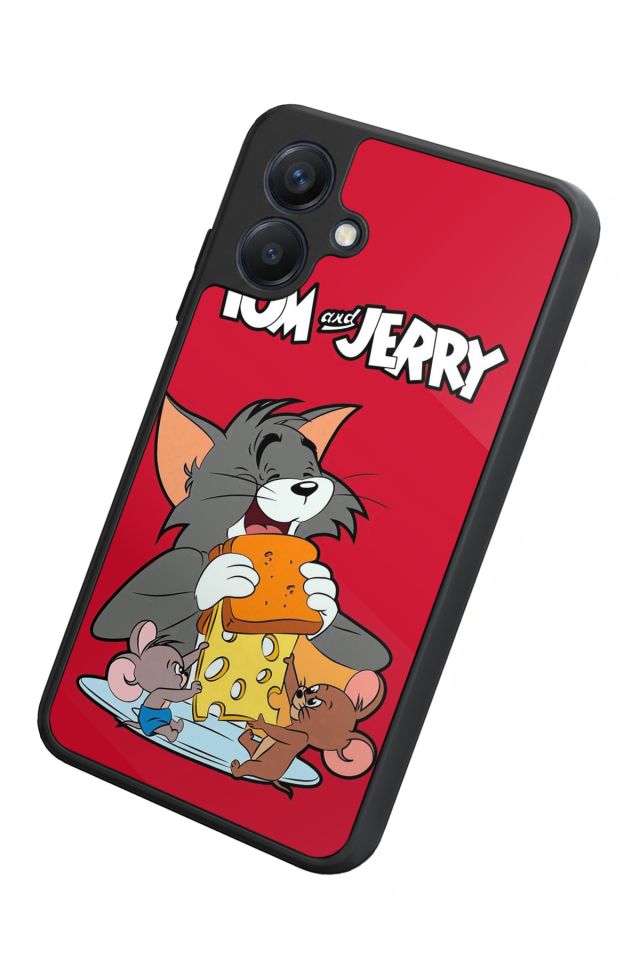 Samsung Galaxy A07 Uyumlu Tom And Jerry Tasarımlı Glossy Premium Kılıf