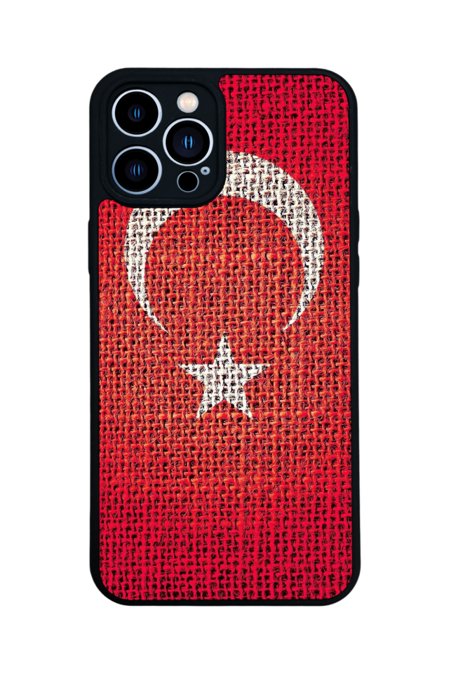 iPhone 13 Pro Max Uyumlu Türk Bayragi Tasarımlı Glossy Premium Kılıf