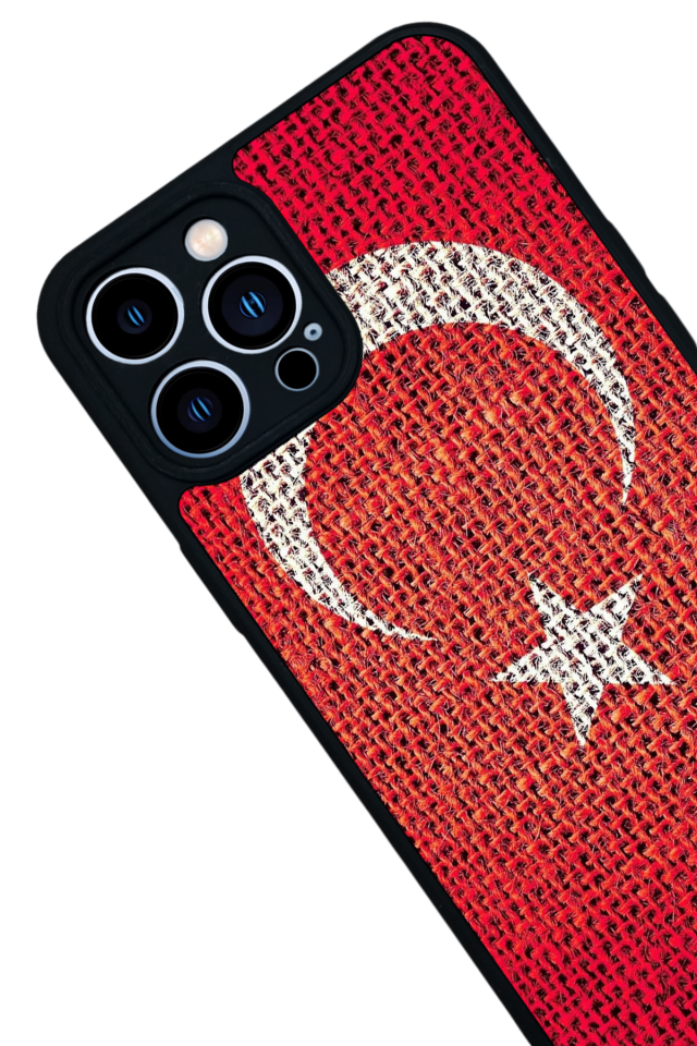 iPhone 13 Pro Max Uyumlu Türk Bayragi Tasarımlı Glossy Premium Kılıf