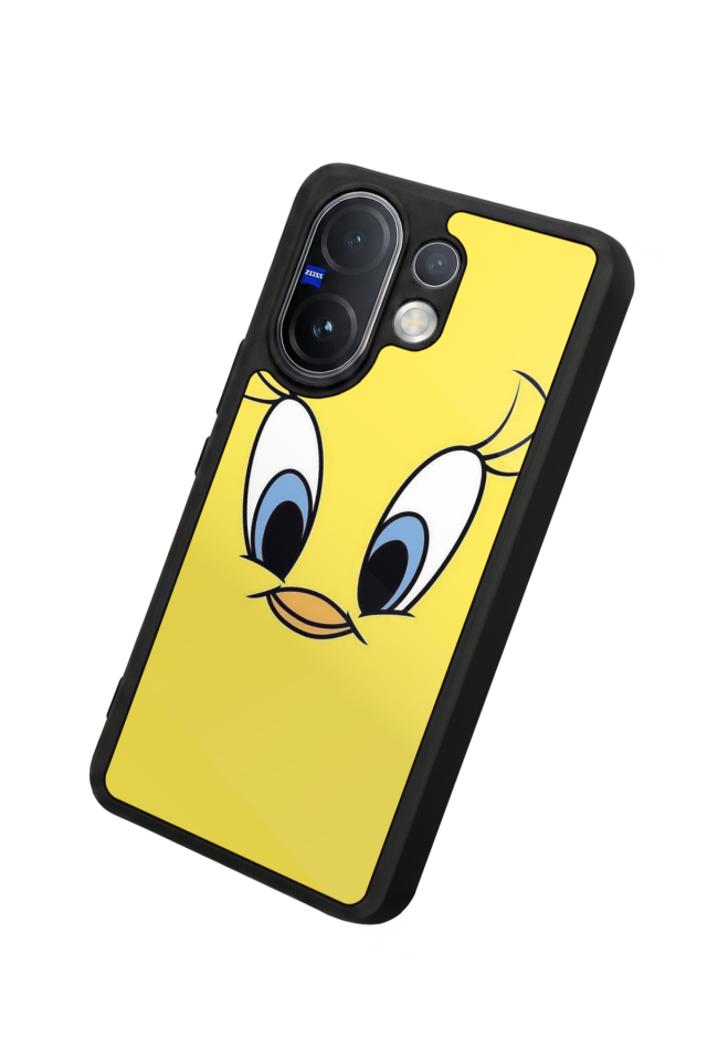 Vivo V60 Uyumlu Tweety Tasarımlı Glossy Premium Kılıf