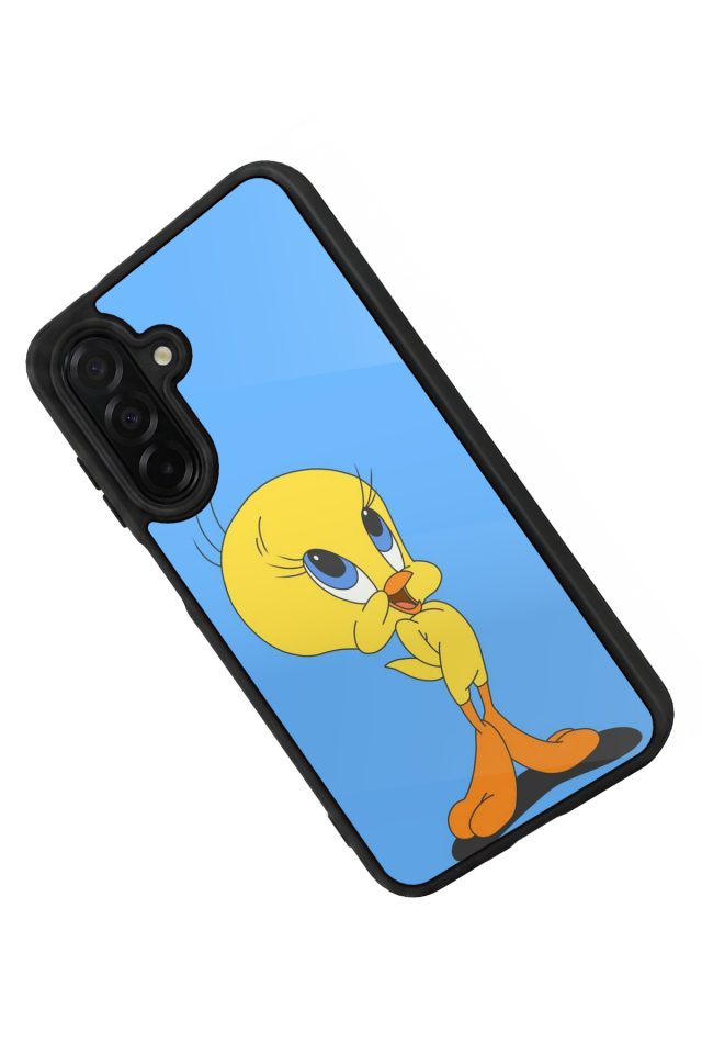Samsung Galaxy A56 Uyumlu Tweety Tasarımlı Glossy Premium Kılıf