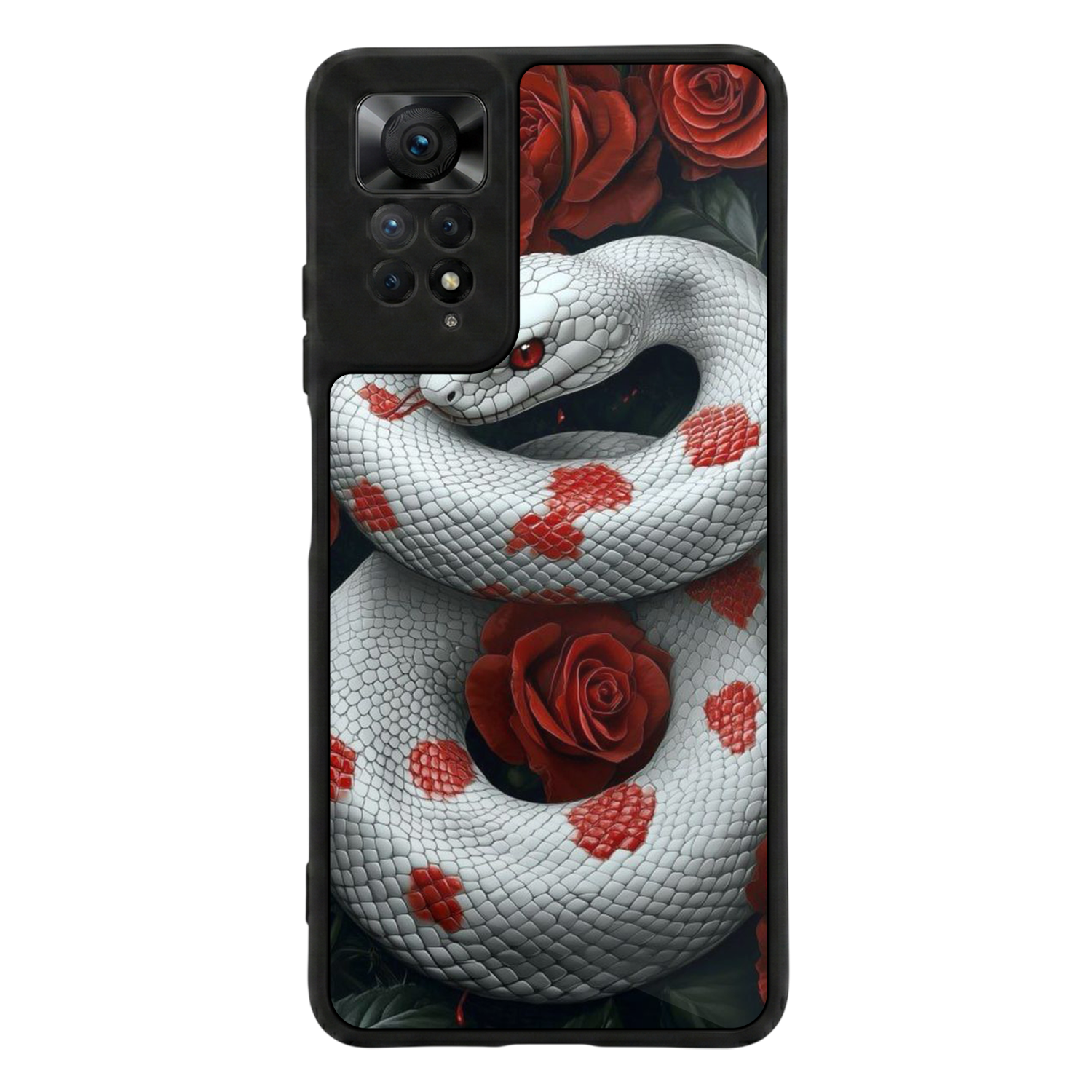 Xiaomi Redmi Note 12 Pro Uyumlu Yılan Tasarımlı Glossy Premium Kılıf