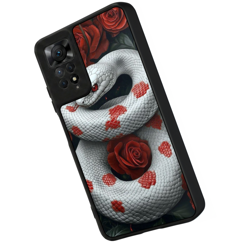 Xiaomi Redmi Note 12 Pro Uyumlu Yılan Tasarımlı Glossy Premium Kılıf