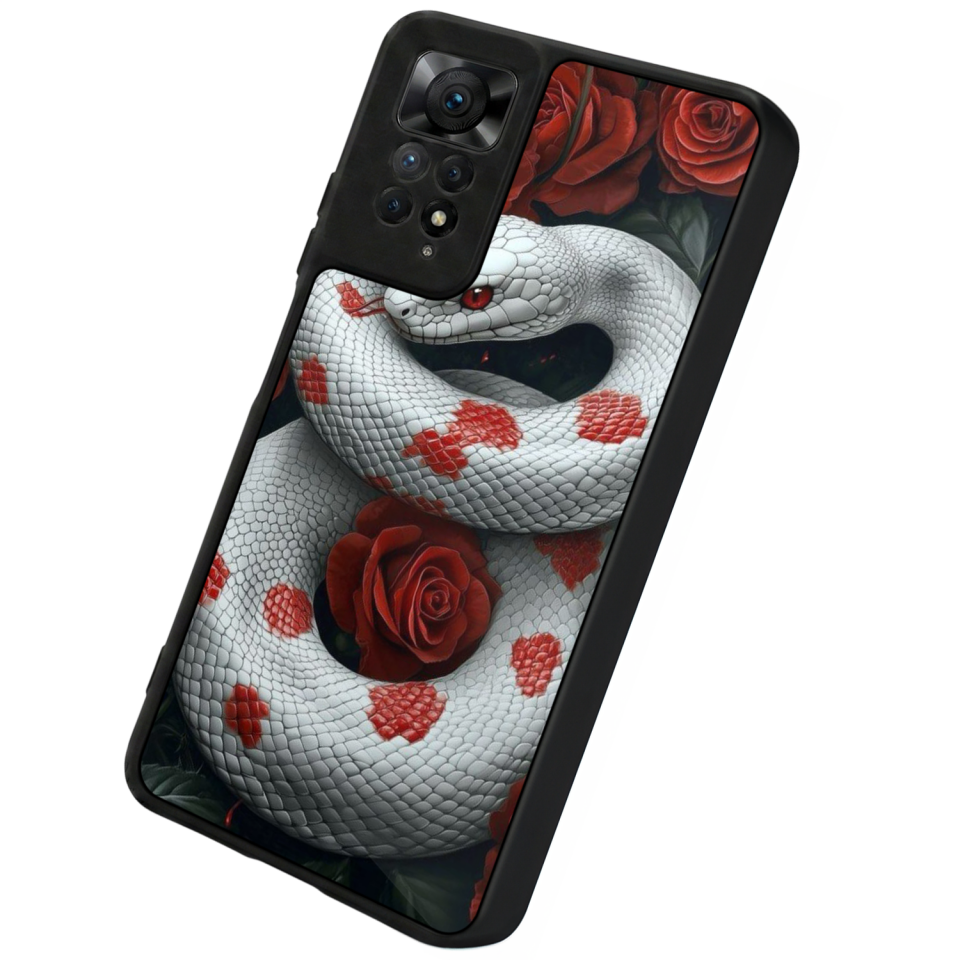 Xiaomi Redmi Note 12 Pro Uyumlu Yılan Tasarımlı Glossy Premium Kılıf