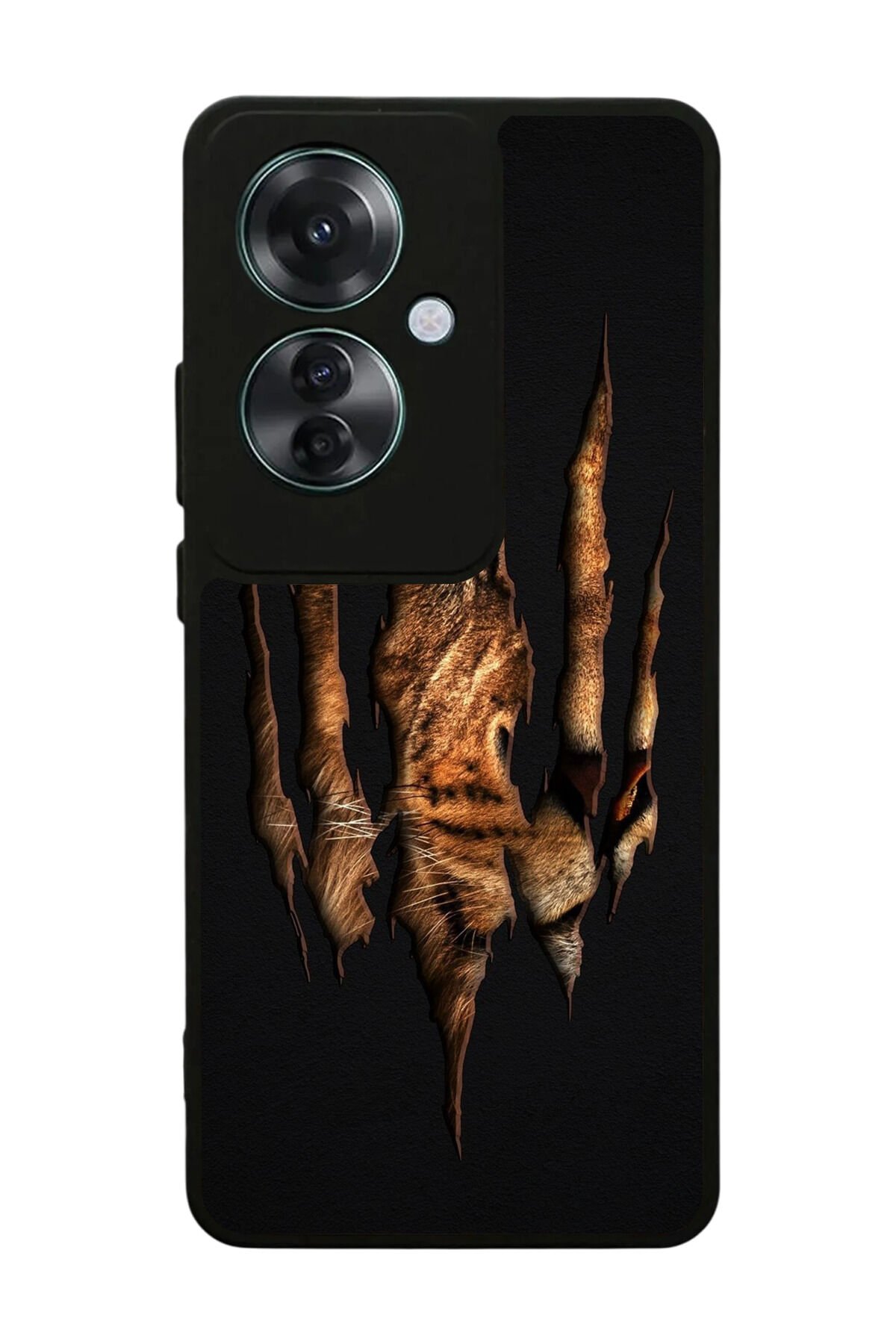 Oppo Reno 11F Uyumlu Aslan Tasarımlı Glossy Premium Kılıf
