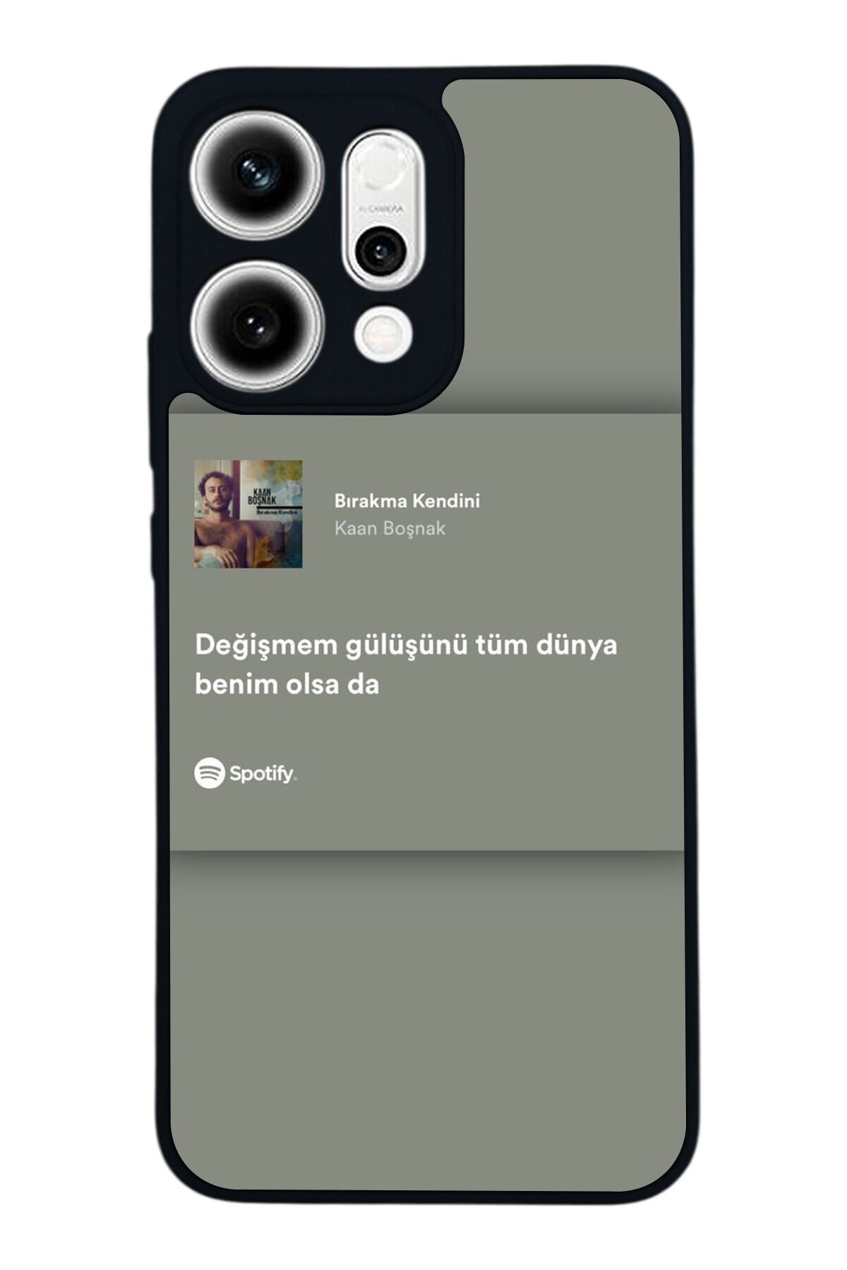 Oppo Reno 14 Uyumlu Sarki Sozleri Tasarımlı Glossy Premium Kılıf