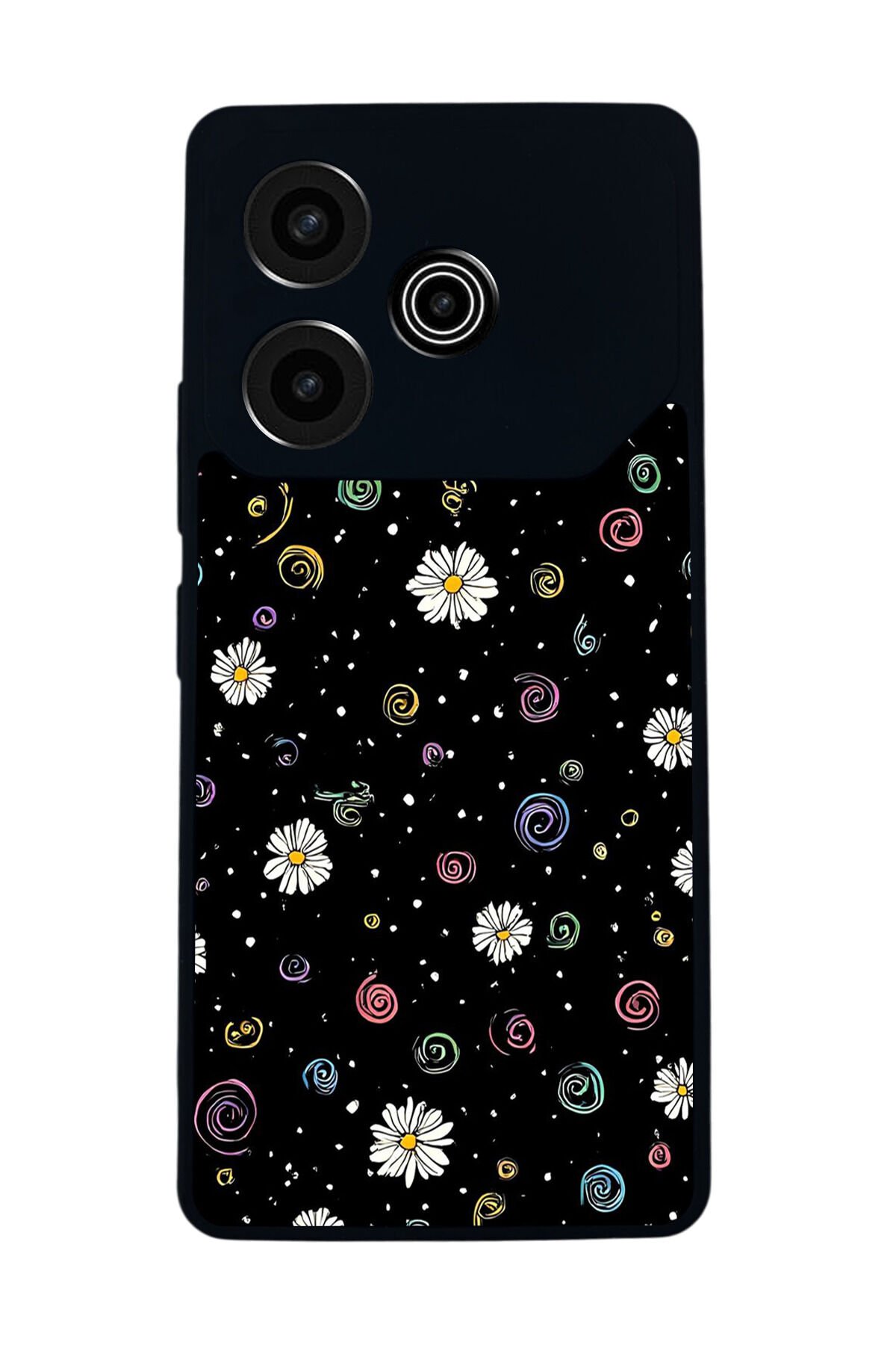 Tecno Pova 6 Uyumlu Floral Tasarımlı Glossy Premium Kılıf