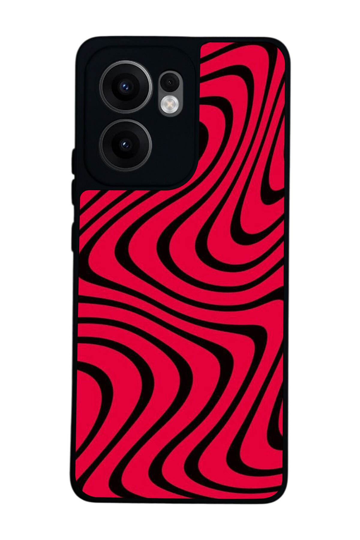Oppo Reno 13F Uyumlu Çizgi Sanatı Tasarımlı Glossy Premium Kılıf