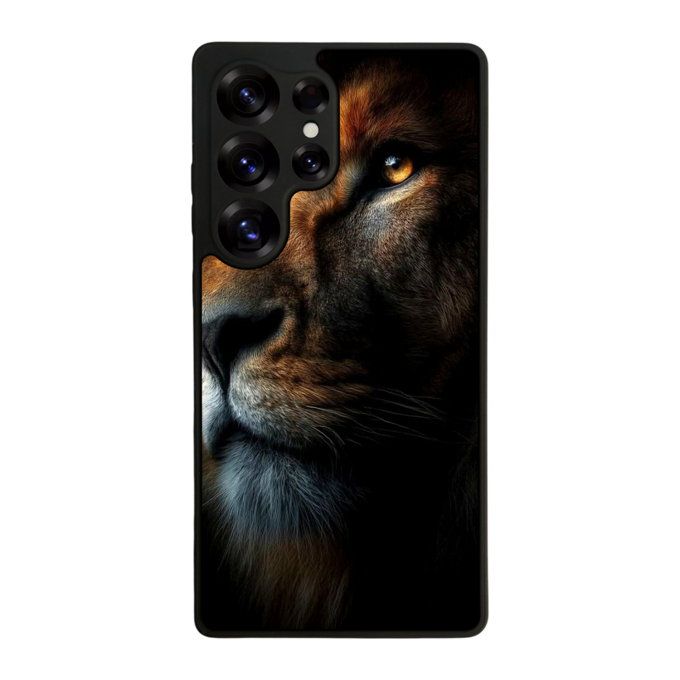 Samsung Galaxy S25 Ultra Uyumlu Aslan Tasarımlı Glossy Premium Kılıf