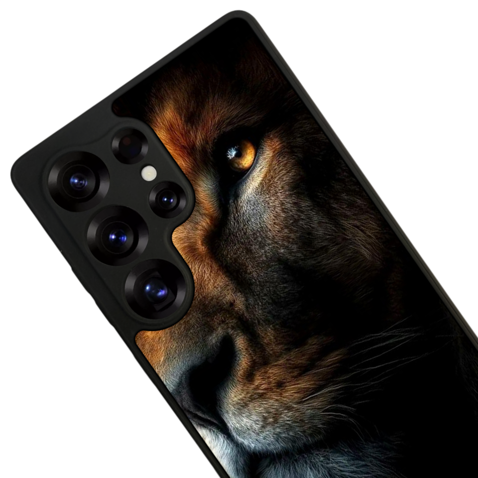 Samsung Galaxy S25 Ultra Uyumlu Aslan Tasarımlı Glossy Premium Kılıf