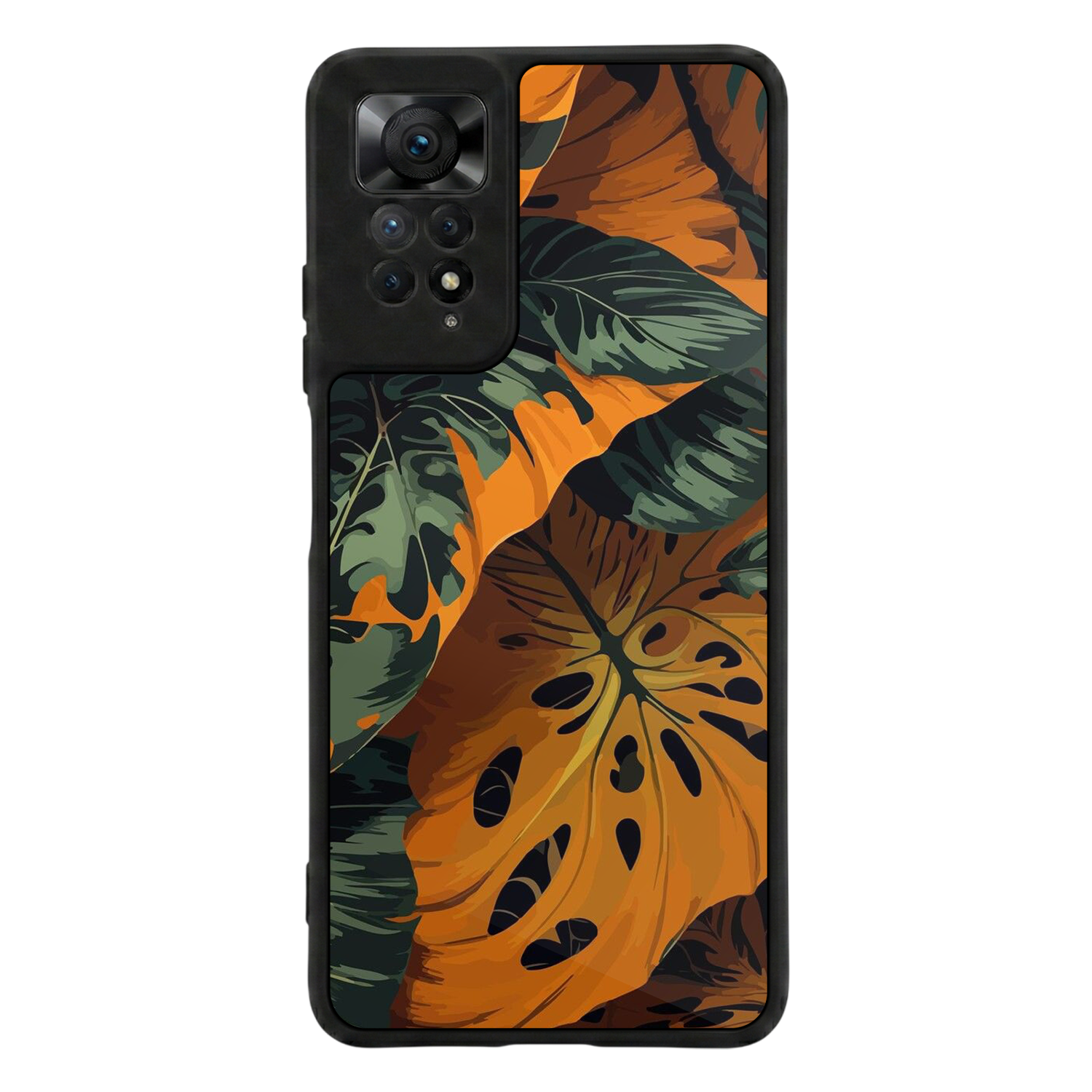 Xiaomi Redmi Note 11 Pro Uyumlu Botanik Tasarımlı Glossy Premium Kılıf