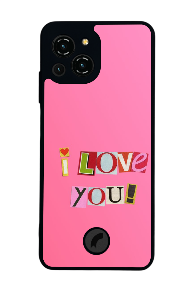 Reeder S23 Pro Max Uyumlu Kalp Love Tasarımlı Glossy Premium Kılıf