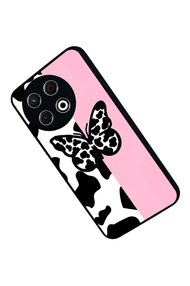 Tecno Spark 30 Pro Uyumlu Kelebek Tasarımlı Glossy Premium Kılıf