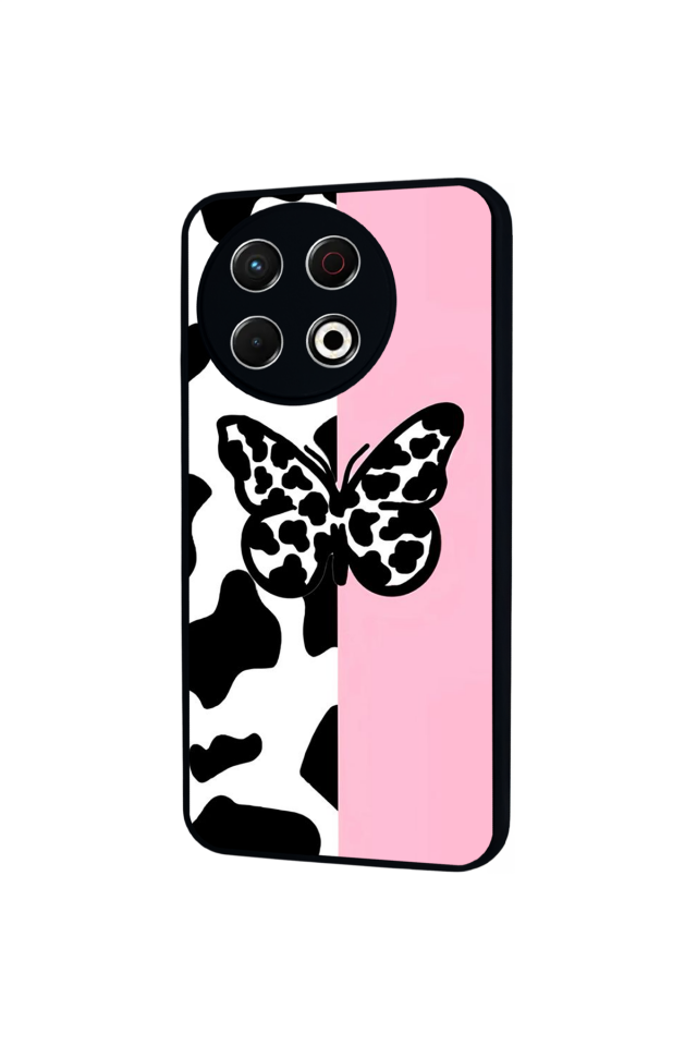 Tecno Spark 30 Pro Uyumlu Kelebek Tasarımlı Glossy Premium Kılıf