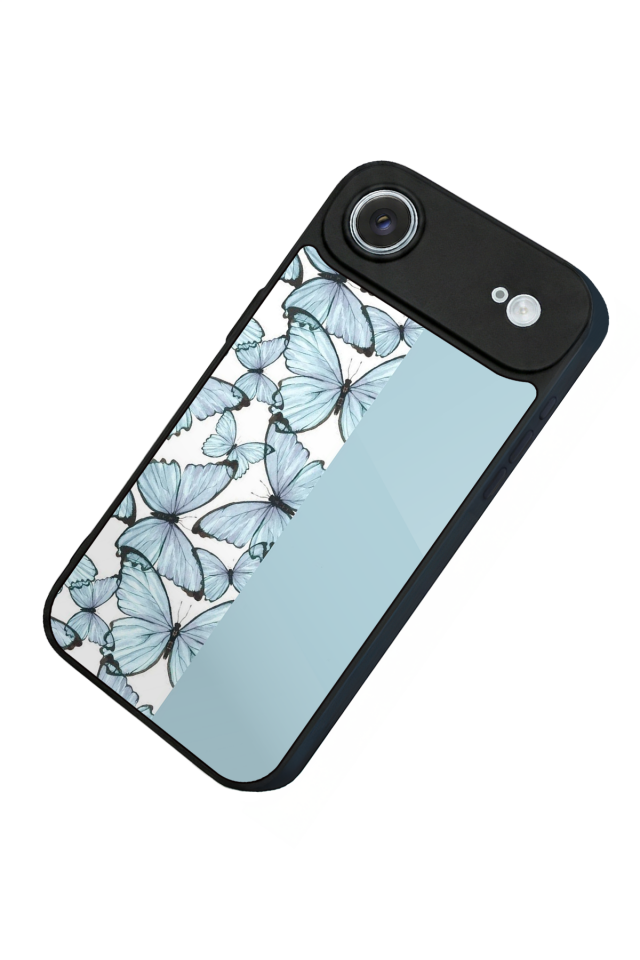 iPhone 17 Air Uyumlu Kelebek Tasarımlı Glossy Premium Kılıf