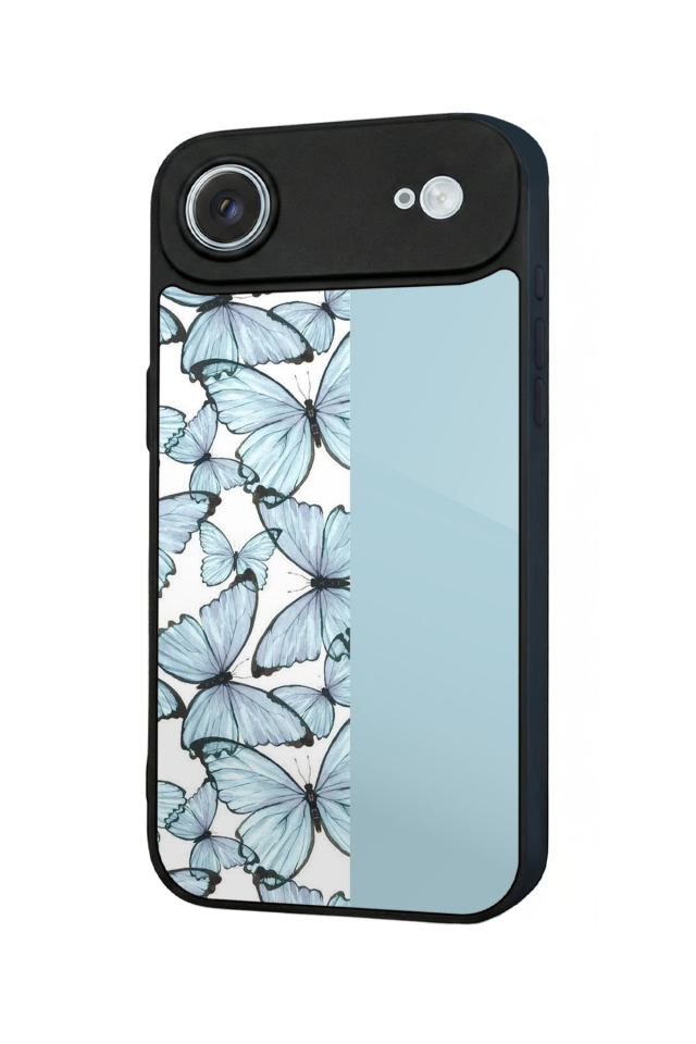 iPhone 17 Air Uyumlu Kelebek Tasarımlı Glossy Premium Kılıf