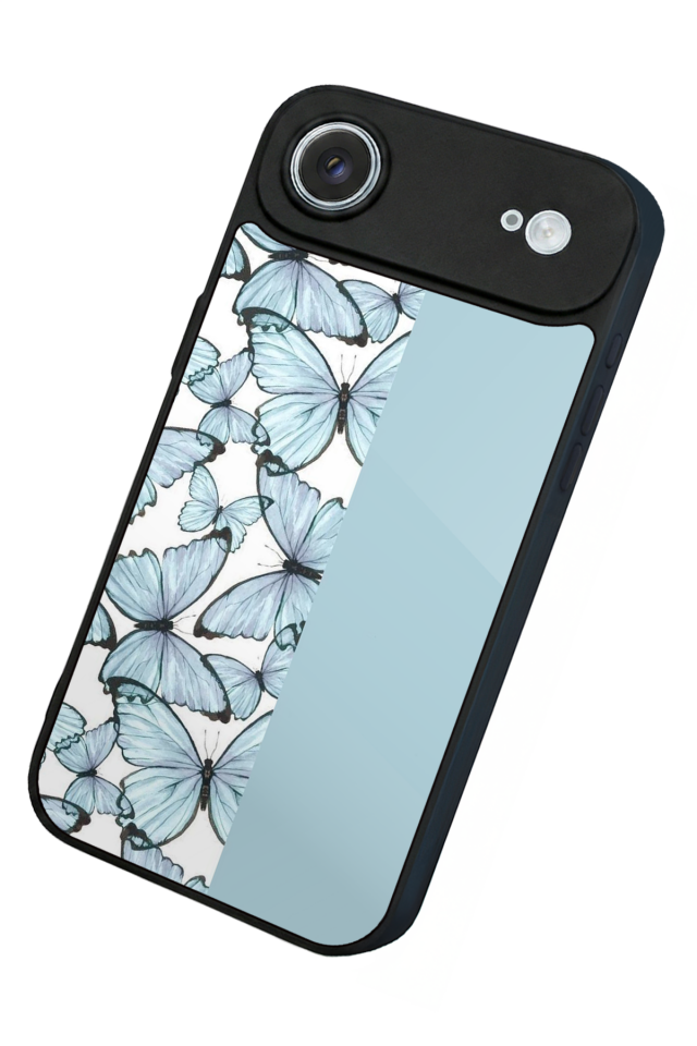 iPhone 17 Air Uyumlu Kelebek Tasarımlı Glossy Premium Kılıf