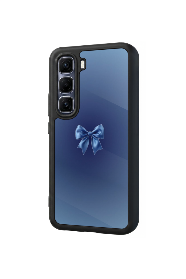 Infinix Hot 60 Pro Plus Uyumlu Kurdele Tasarımlı Glossy Premium Kılıf