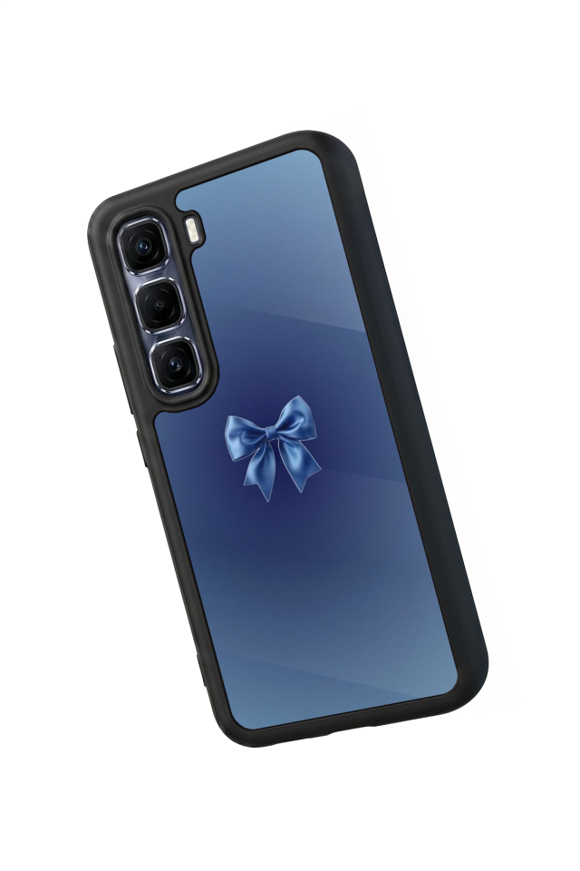 Infinix Hot 60 Pro Plus Uyumlu Kurdele Tasarımlı Glossy Premium Kılıf
