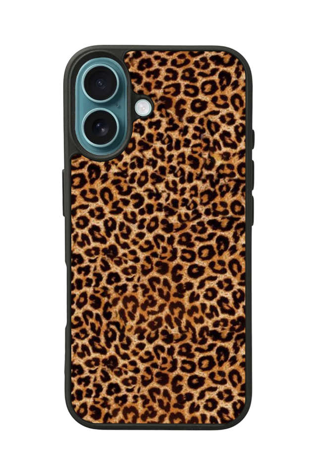 iPhone 16 Uyumlu Leopar Tasarımlı Glossy Premium Kılıf