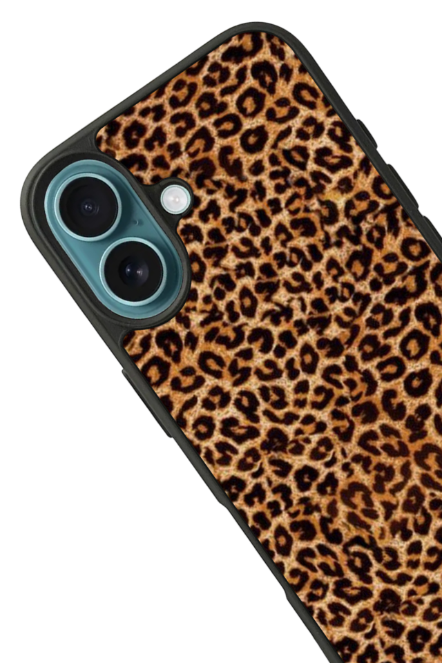 iPhone 16 Uyumlu Leopar Tasarımlı Glossy Premium Kılıf