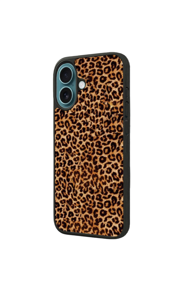 iPhone 16 Uyumlu Leopar Tasarımlı Glossy Premium Kılıf