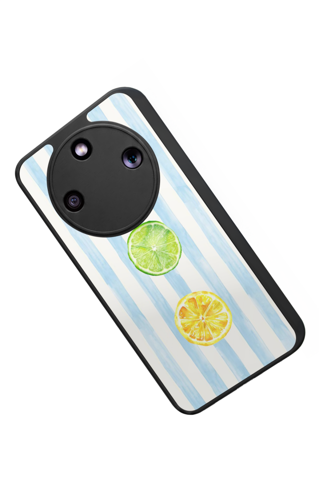 Honor Magic 8 Lite Uyumlu Limon Tasarımlı Glossy Premium Kılıf