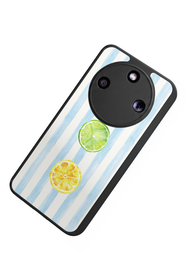 Honor Magic 8 Lite Uyumlu Limon Tasarımlı Glossy Premium Kılıf